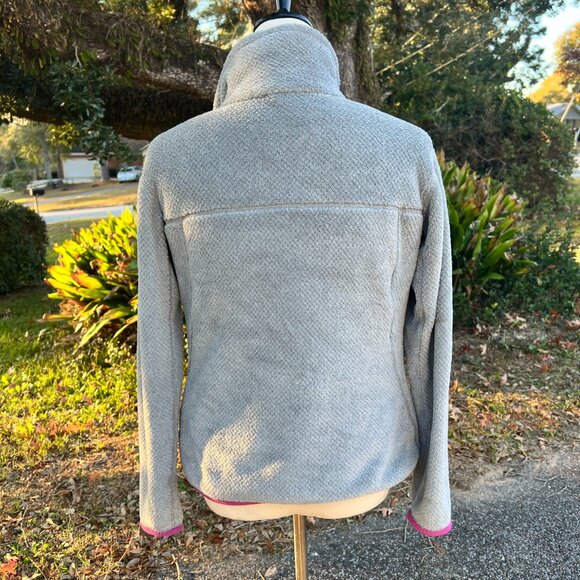 Patagonia Women’s Polartec Fleece Pullover Gray Pink Size S - Picture 5 of 7